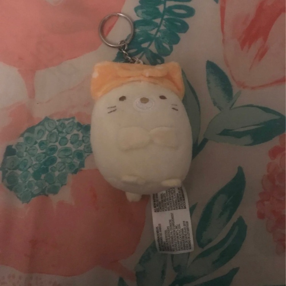 Neko plush keychain